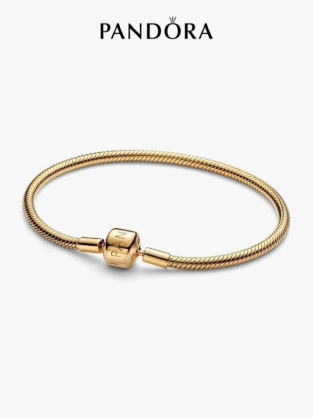 Pandora Barrel Clasp Snake Chain Bracelet